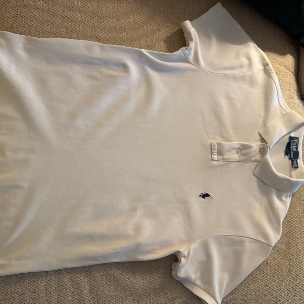 Ralph Lauren Men's Cream Polo Shirt
